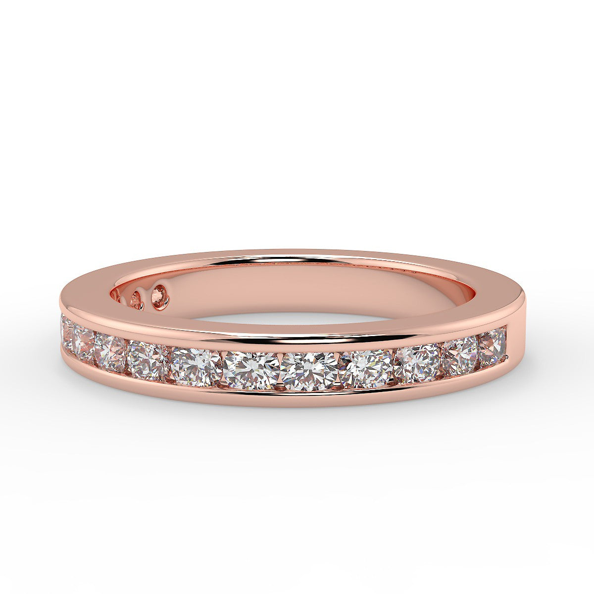 Florence Rose Gold Wedding Ring with 0.70 ctw Diamonds