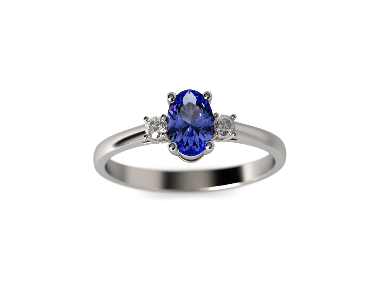 Sapphire Dream - a combination of sapphire and diamonds weighing 0.08 ct