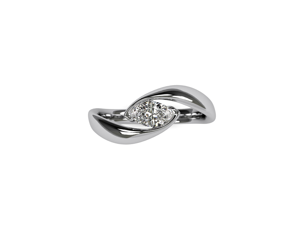 Crystal Eye – a perfect setting for a marquise-cut diamond