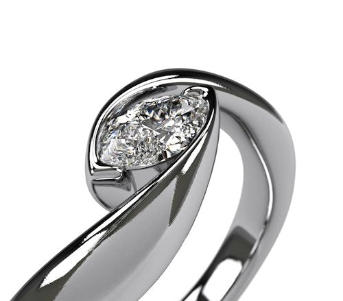 Crystal Eye – a perfect setting for a marquise-cut diamond