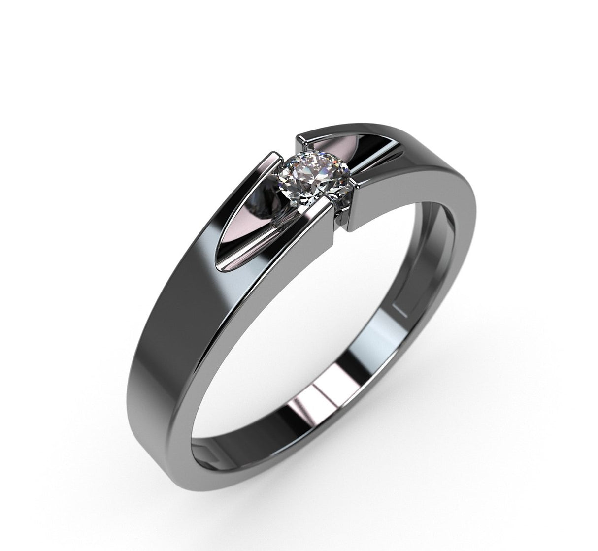 The Subtle Charm of White Gold and 0.10ct Diamond