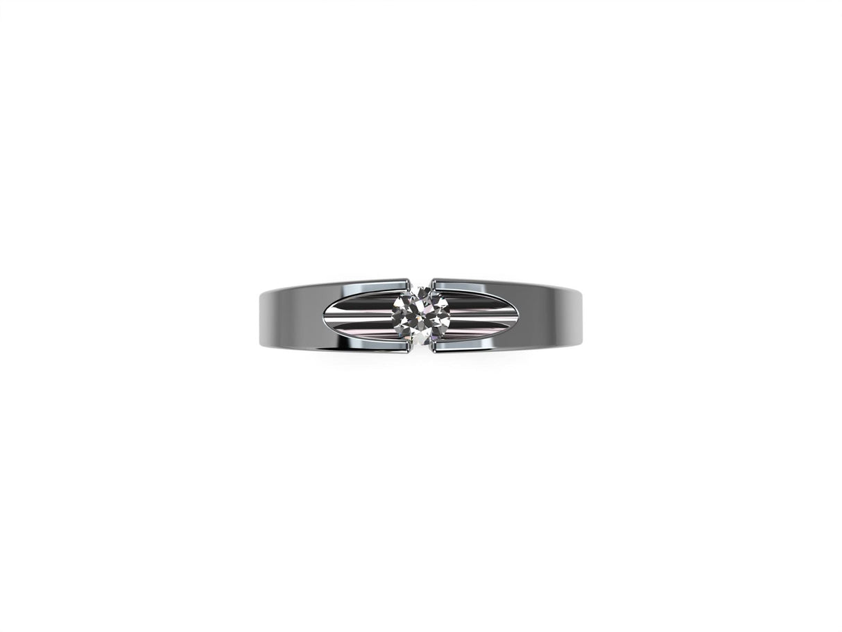 The Subtle Charm of White Gold and 0.10ct Diamond