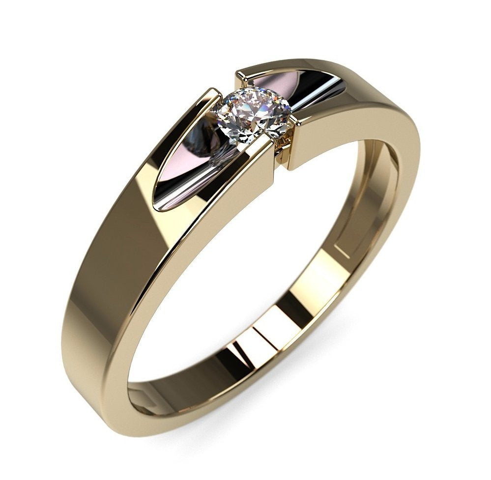 The Subtle Charm of Yellow Gold and a 0.10 ct Diamond