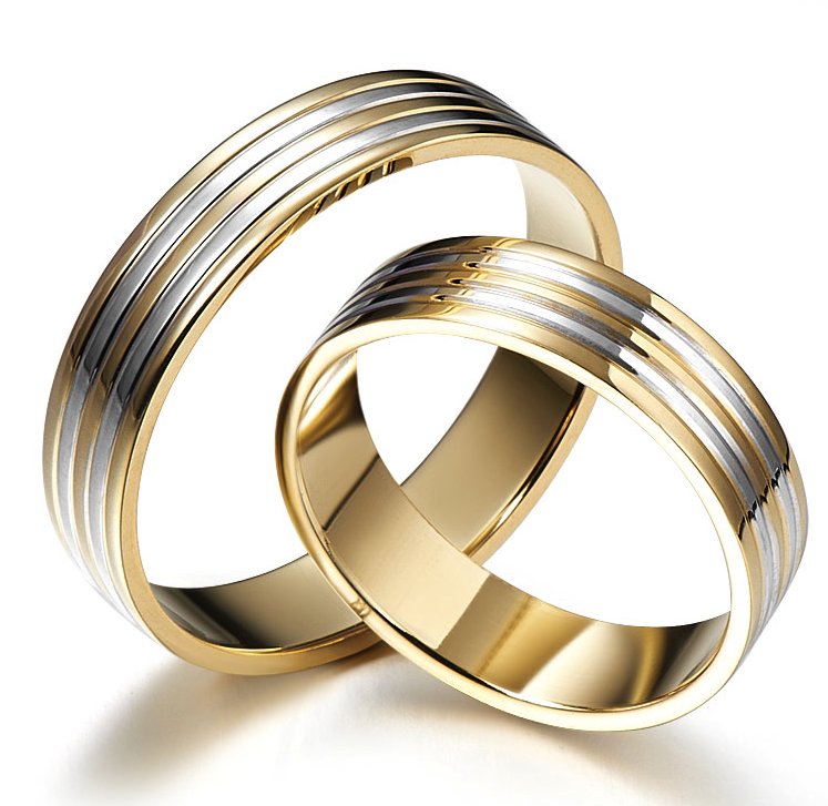 Harmony of yellow and white gold