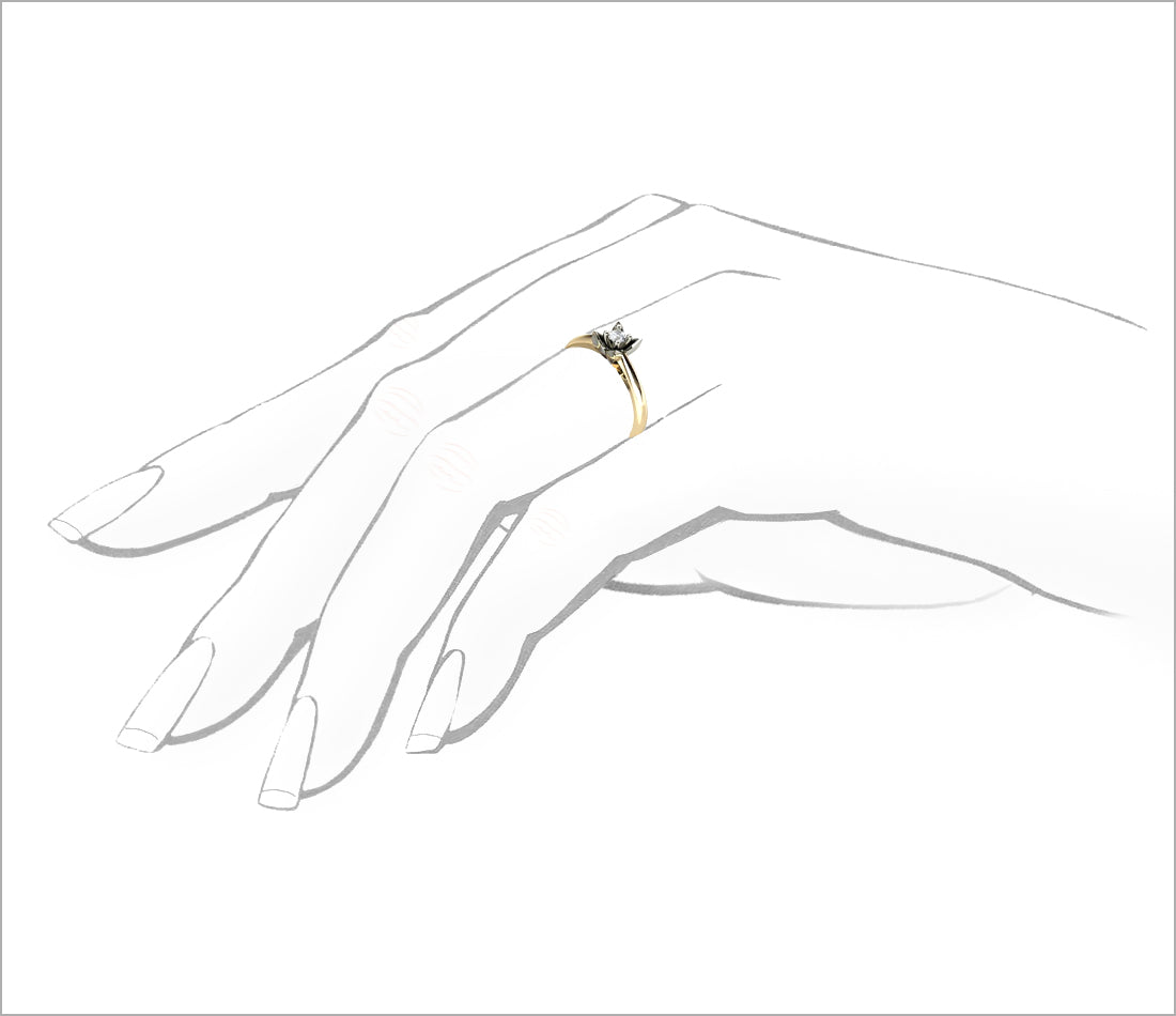 Lily - the most beautiful engagement ring 0.10 ct