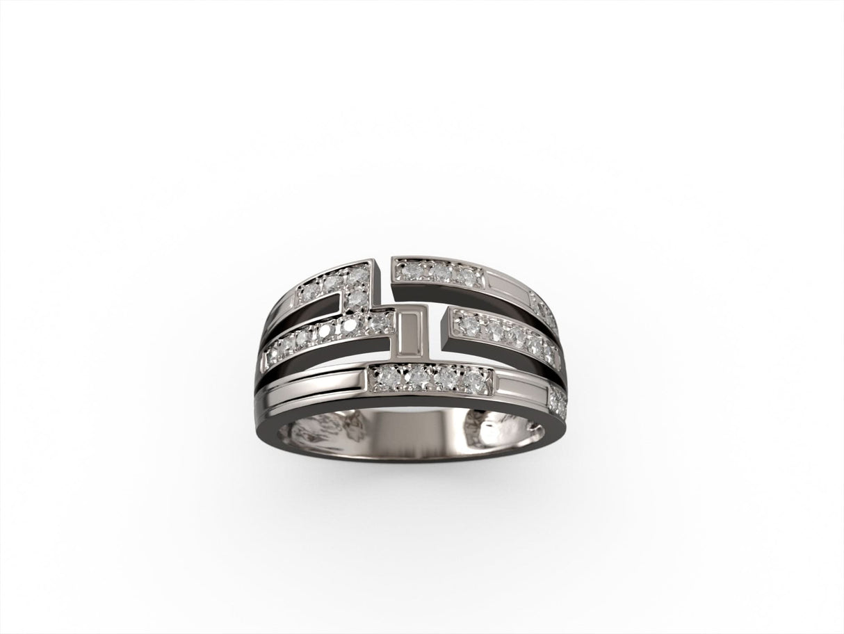 Minimalist elegance - 0.44 ctw diamond ring