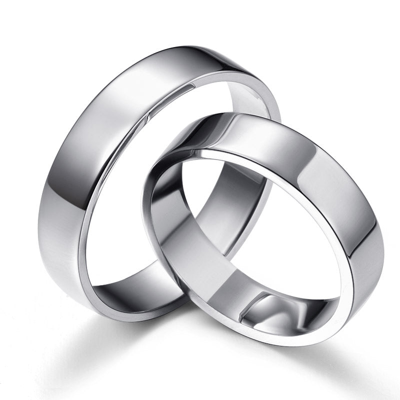 MoonLight white gold wedding rings