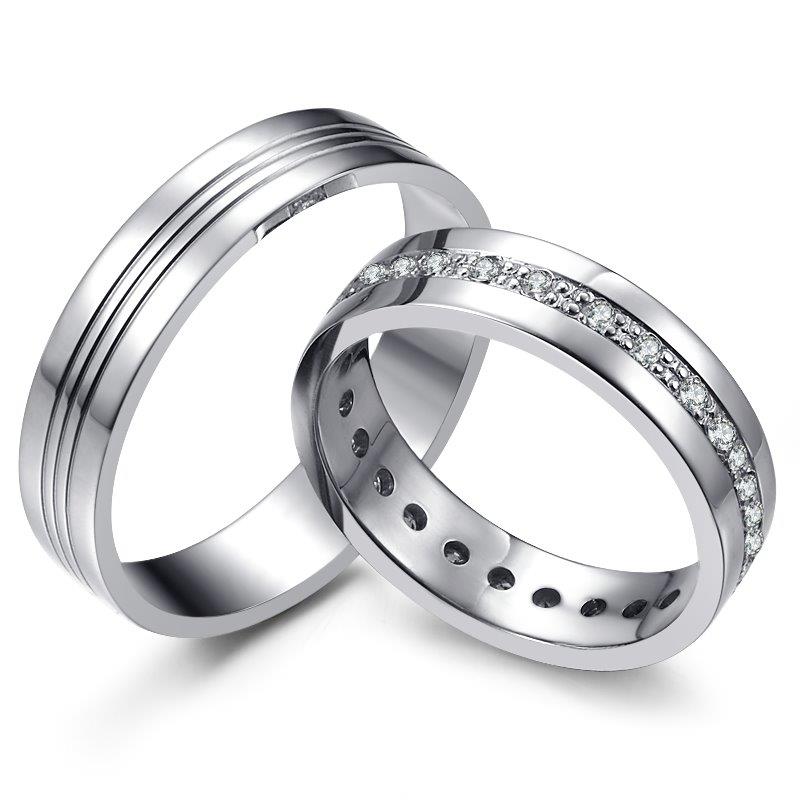 Beautiful white gold wedding rings