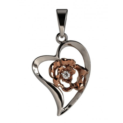 The most beautiful gold pendant with a diamond - A symbol of your feelings