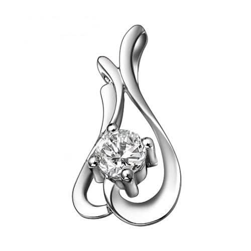 585 gold pendant with a 0.25 ct diamond