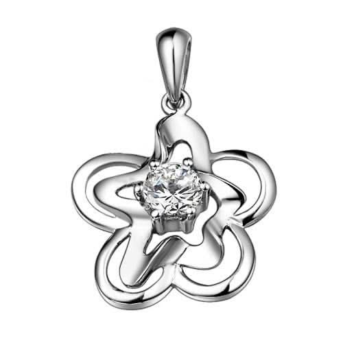 Gold pendant with diamond