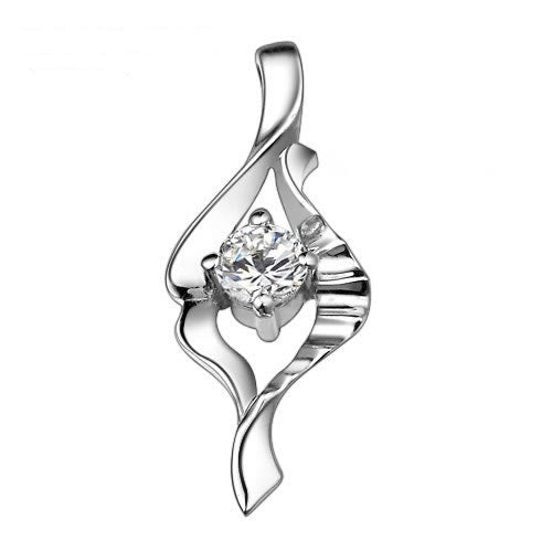 Gold pendant with diamond