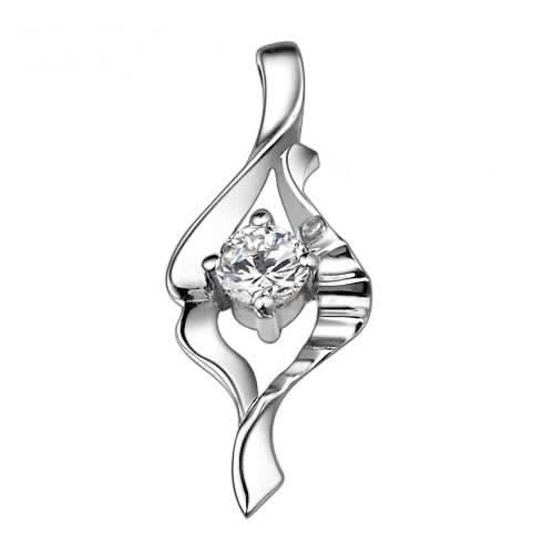Gold pendant with diamond