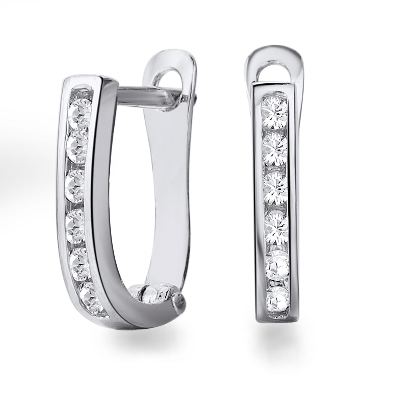 Perfect chic - gold earrings with diamonds 0.50 ctw