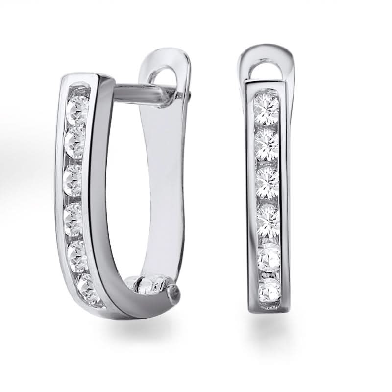 Perfect chic - gold earrings with diamonds 0.50 ctw