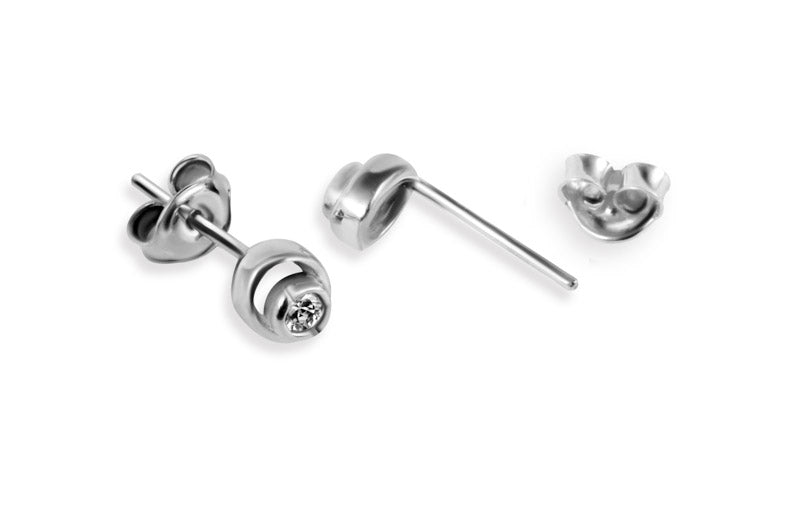 kolczyki z brylantami 0,12 ct