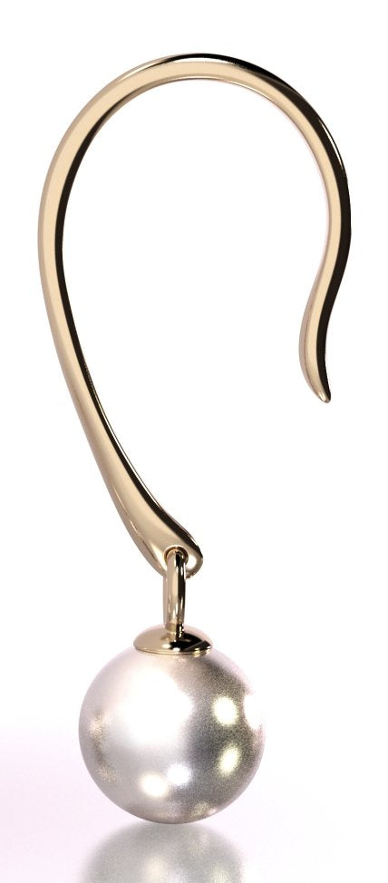 Pearl Harmony - beautiful gold earrings with natural pearls