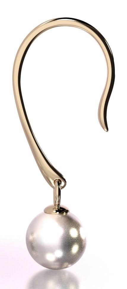 Pearl Harmony - beautiful gold earrings with natural pearls