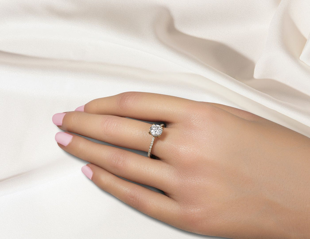 Seville Sunset - White gold ring with diamonds