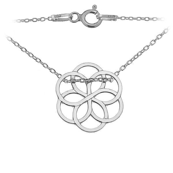 A wonderful rosette-shaped necklace