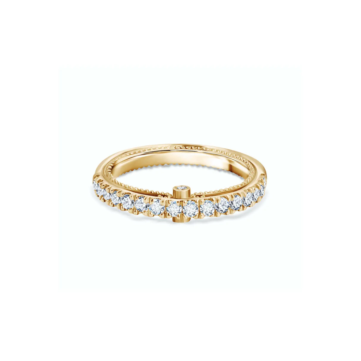 Venetian grace - women's wedding ring with diamonds