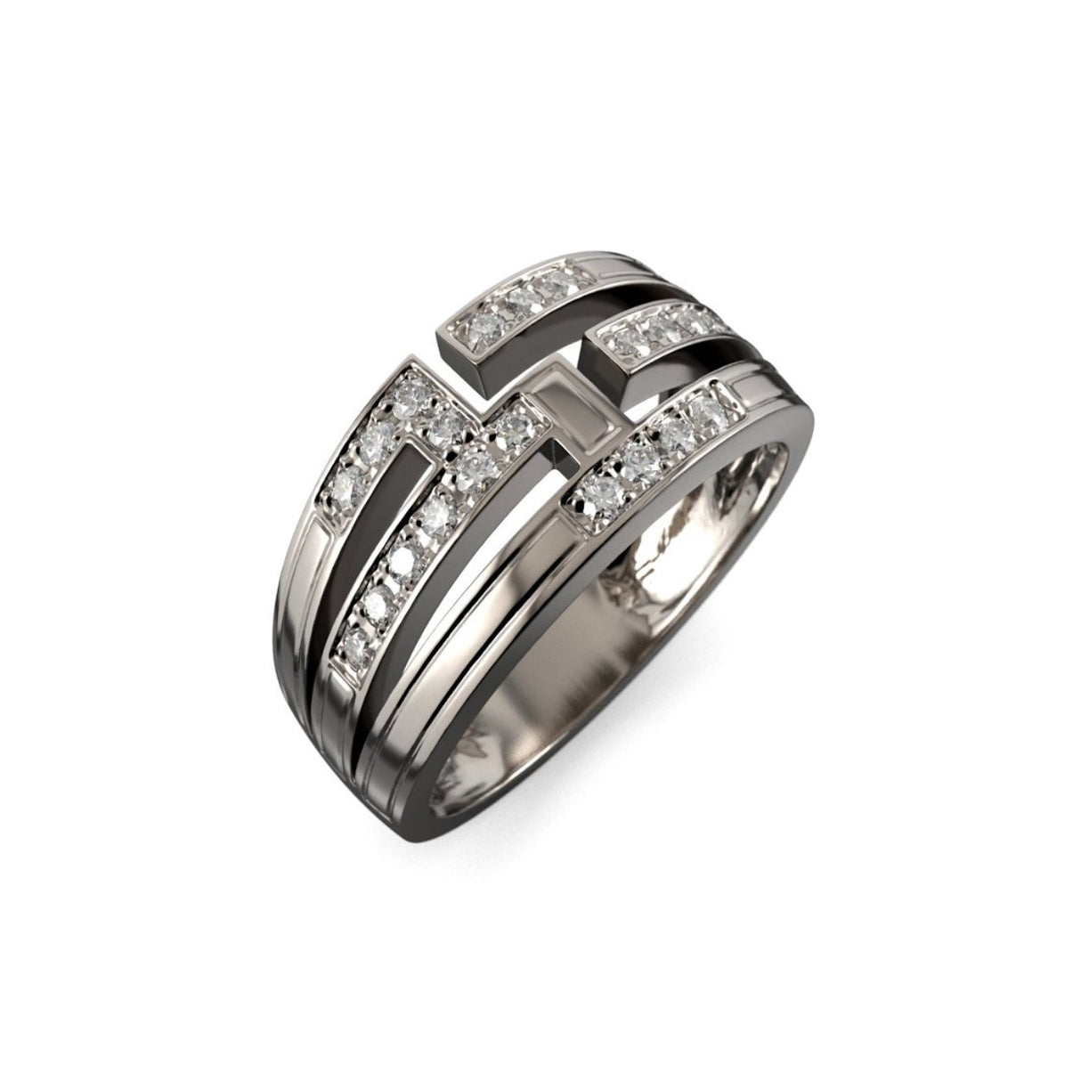 Minimalist elegance - 0.44 ctw diamond ring