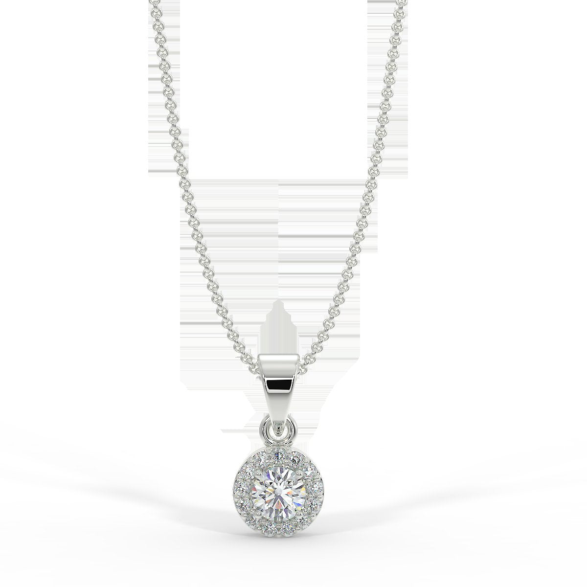 White gold pendant with 0.15 ctw diamonds