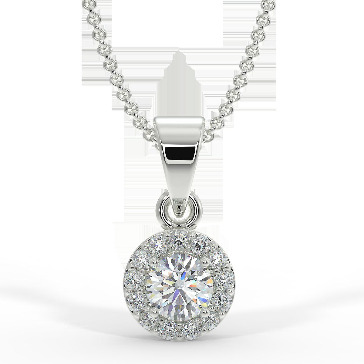 White gold pendant with 0.15 ctw diamonds