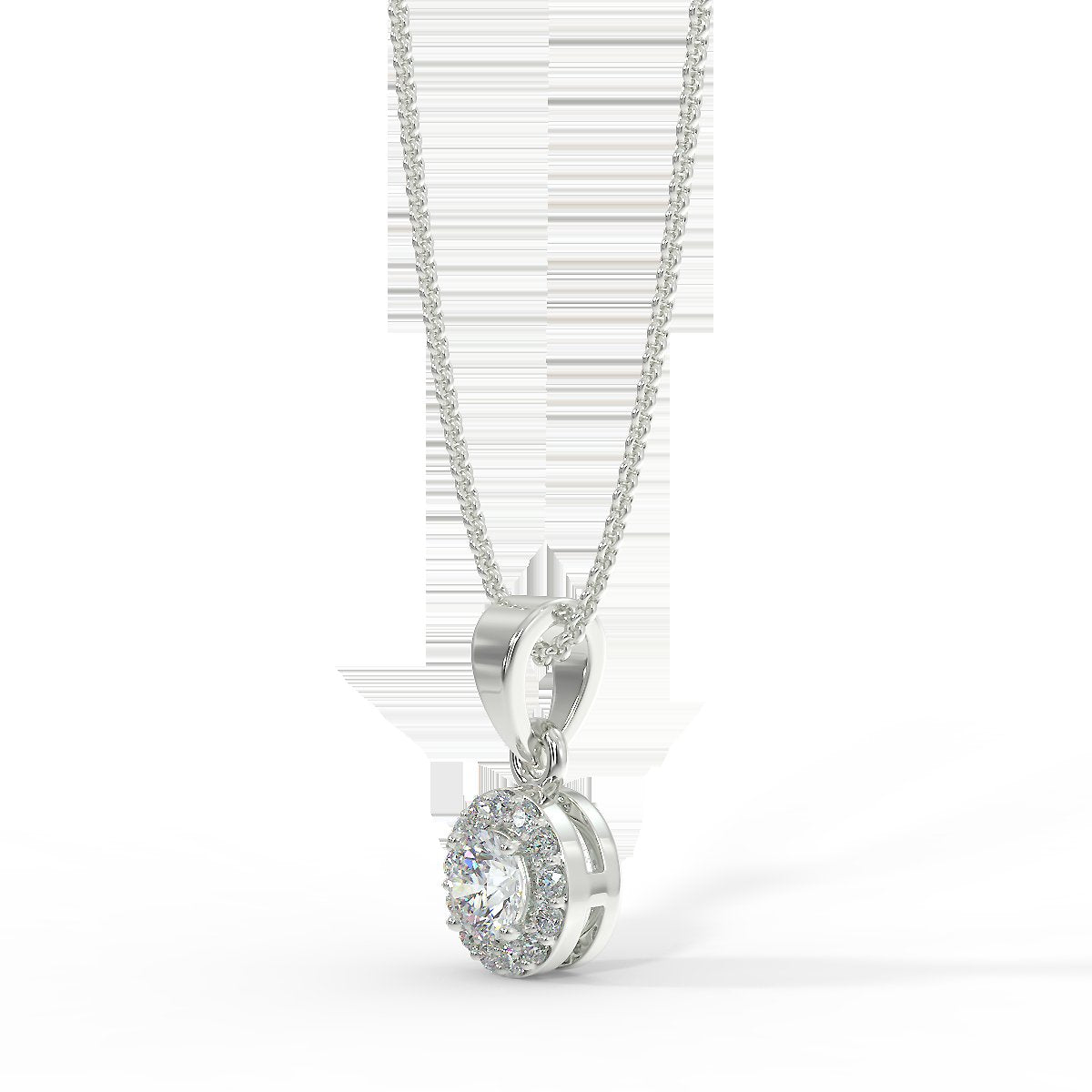 White gold pendant with 0.15 ctw diamonds