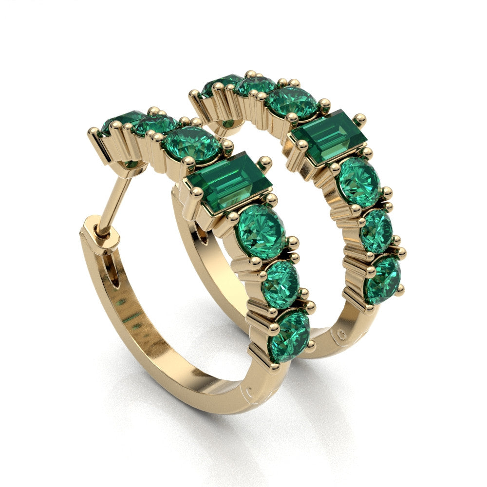 Emerald earrings