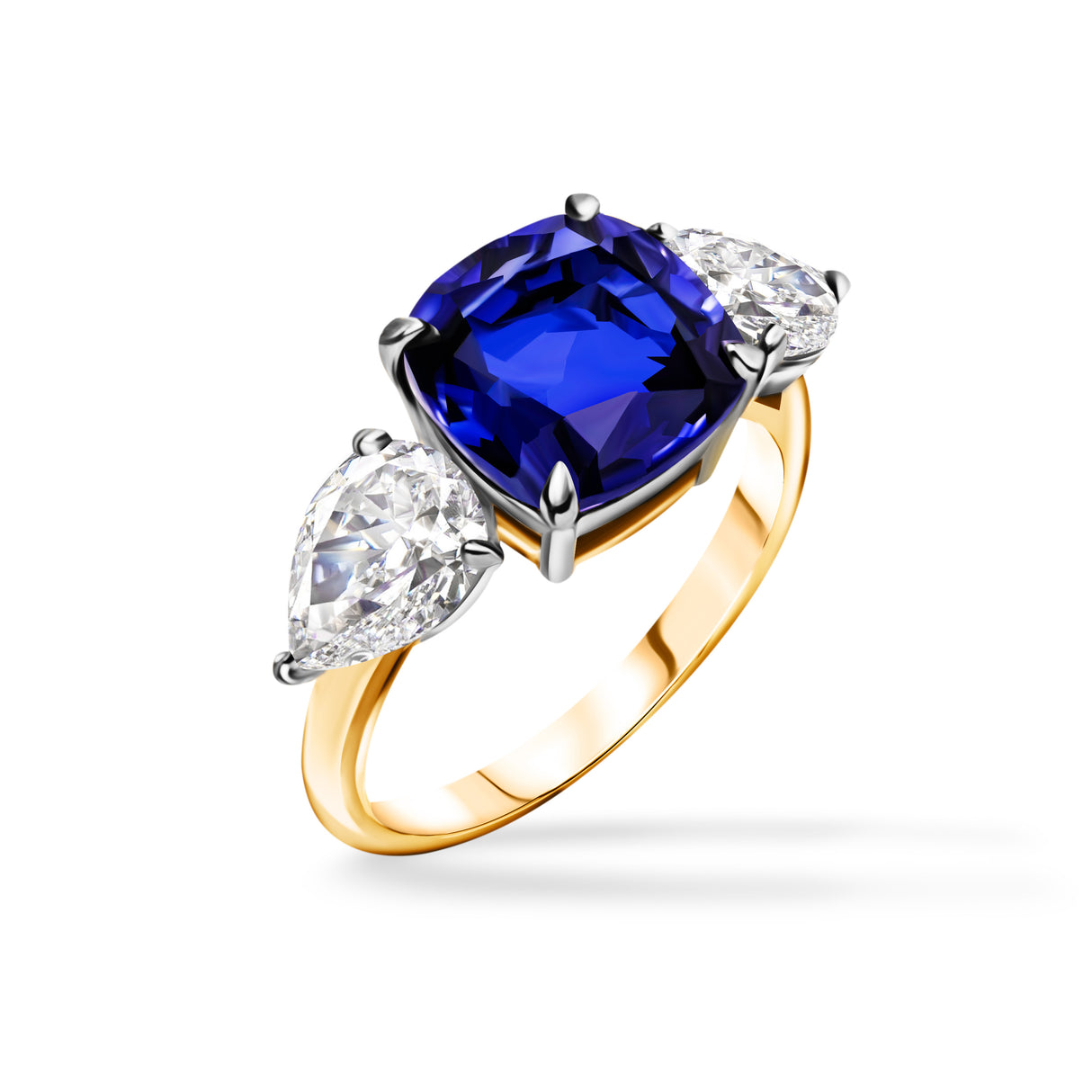 Blue Majesty – Sapphire and Diamond Ring