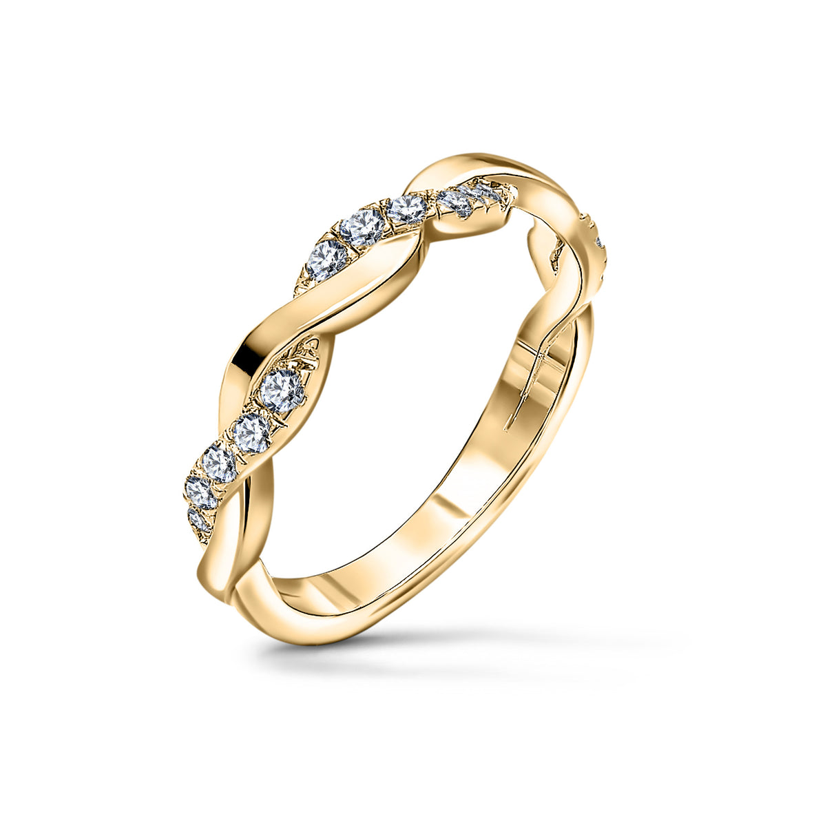 Timeless Harmony - Yellow Gold Wedding Ring Set