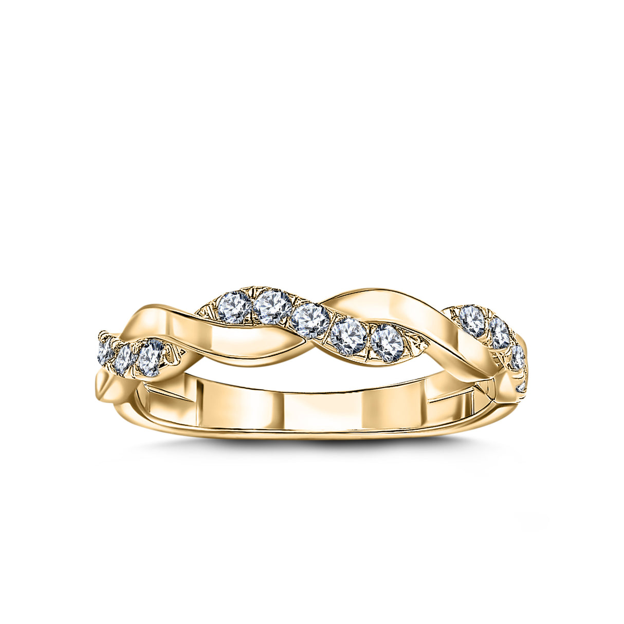 Timeless Harmony - Yellow Gold Wedding Ring Set