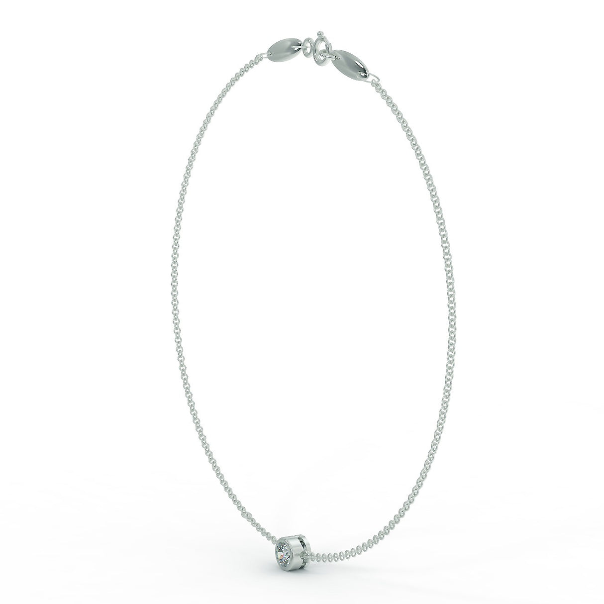 White gold bracelet with a 0.30 ct diamond