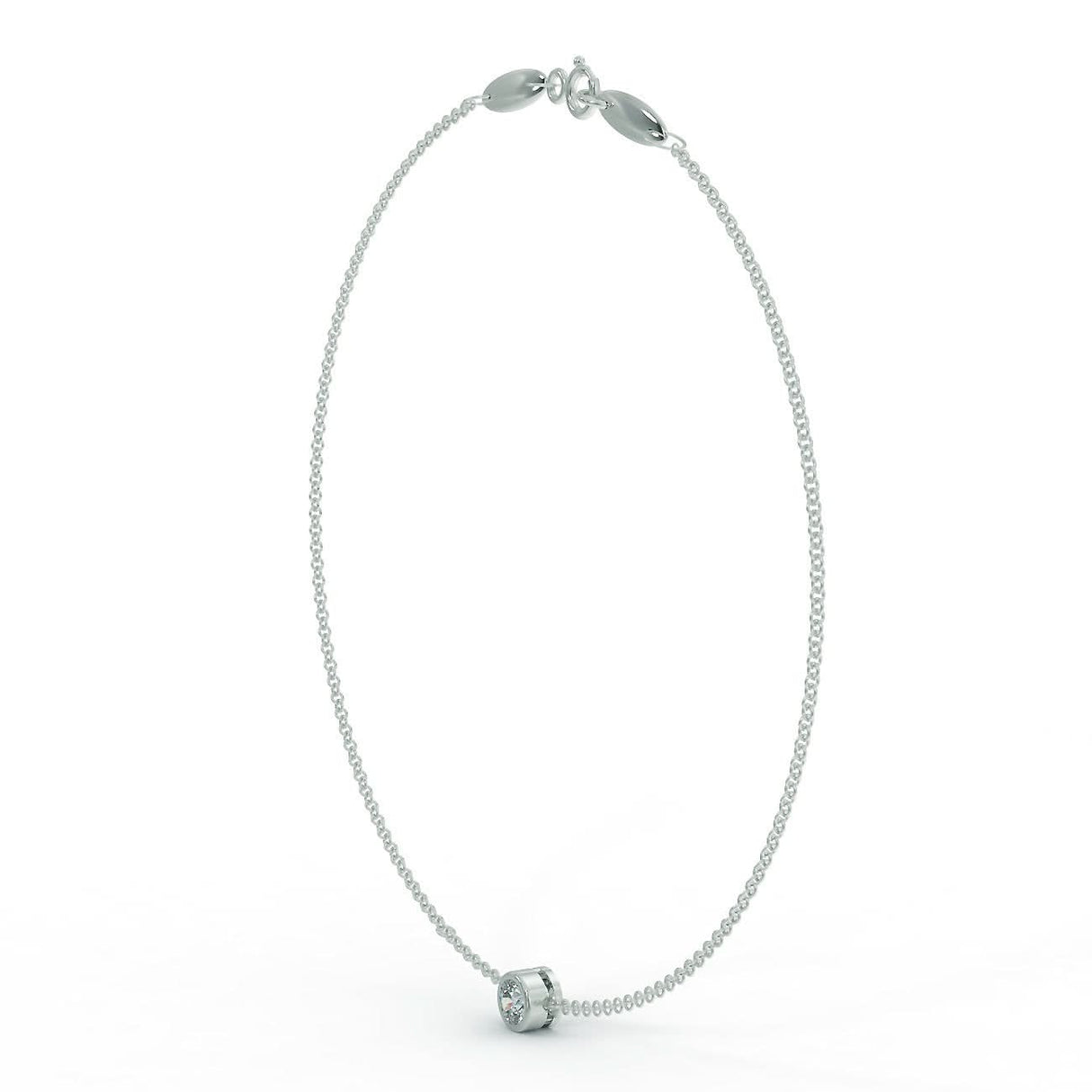 White gold bracelet with a 0.30 ct diamond