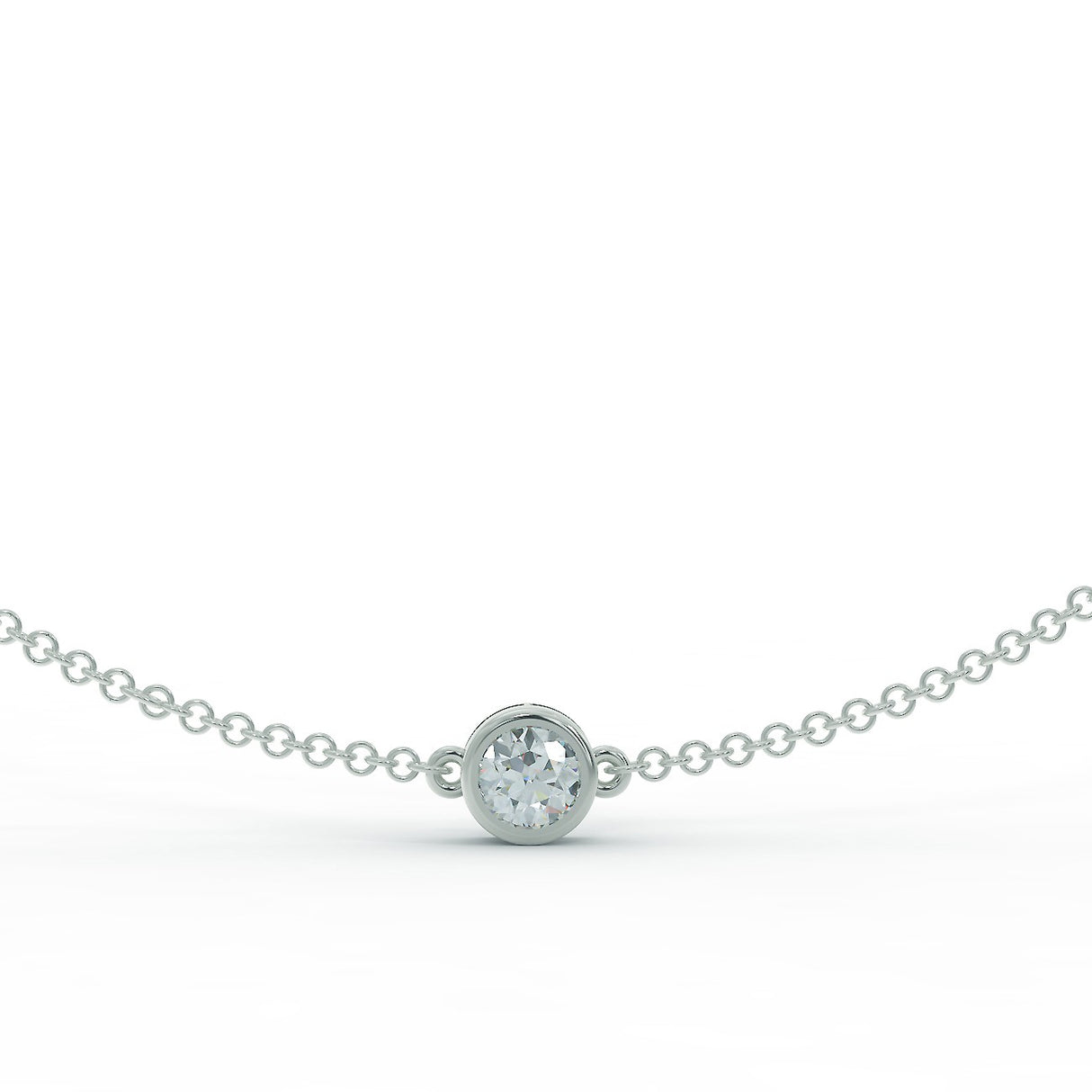 White gold bracelet with a 0.30 ct diamond