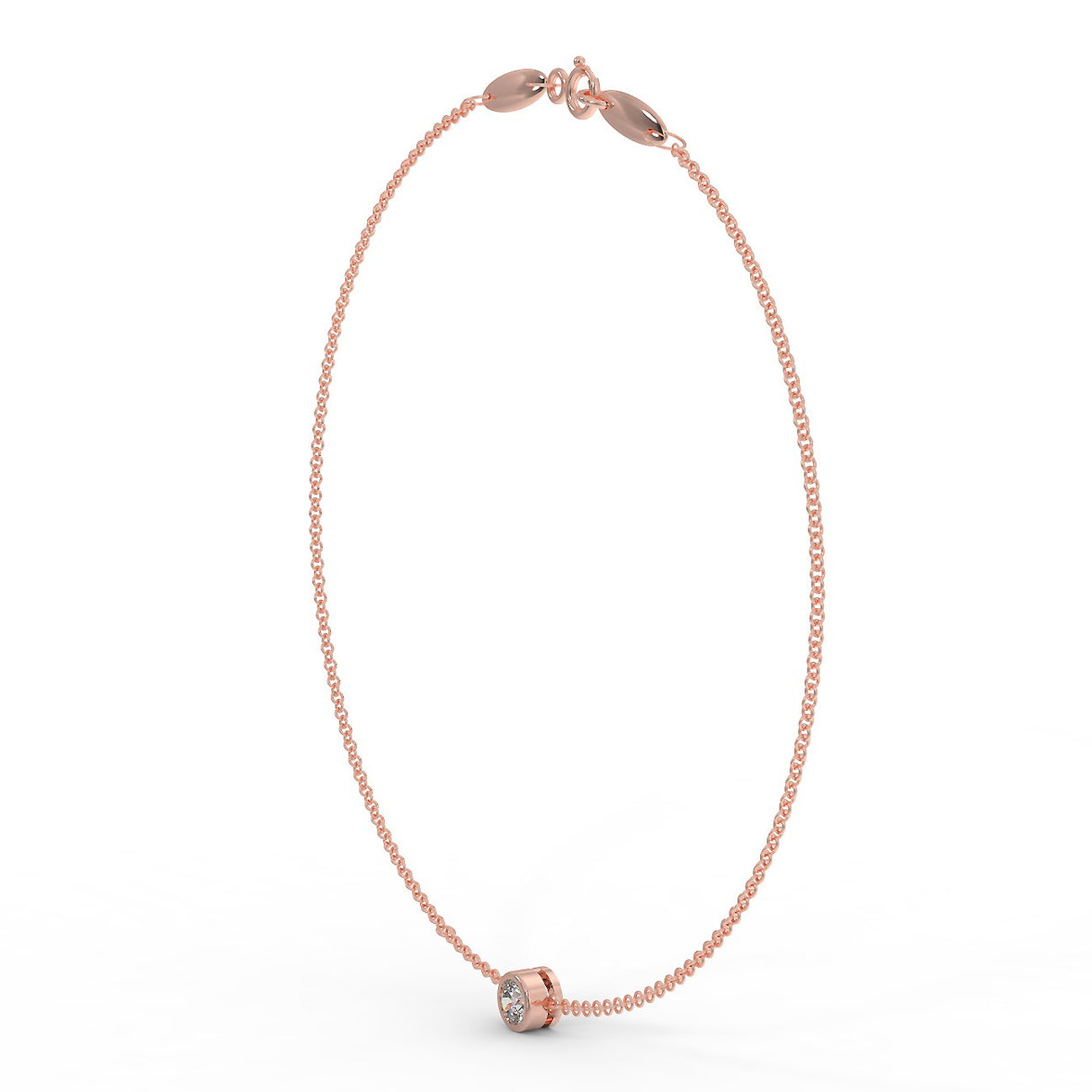 Rose gold bracelet with a 0.30 ct diamond