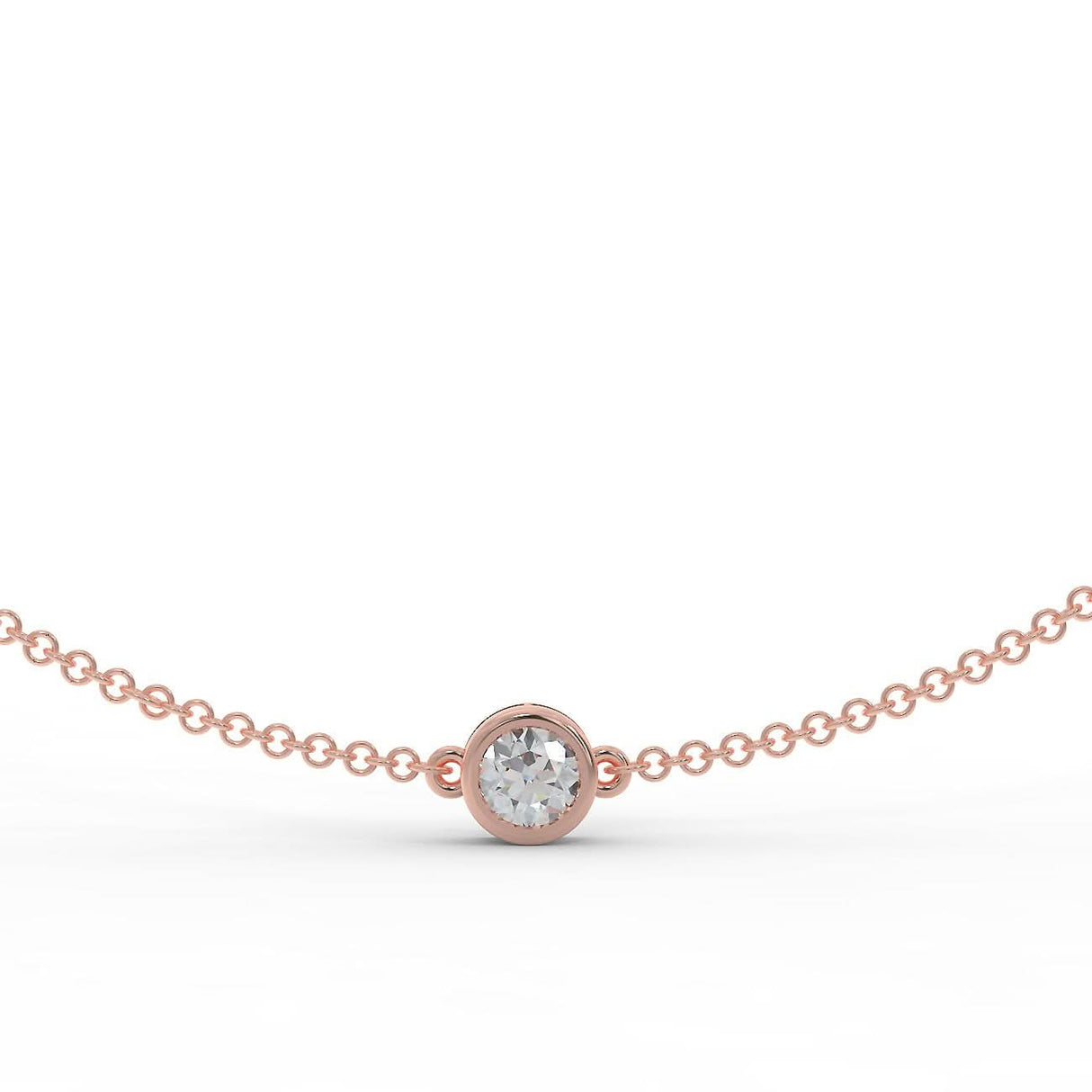 Rose gold bracelet with a 0.30 ct diamond