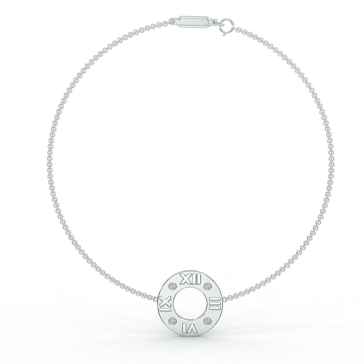 White gold bracelet with 0.12 ctw diamonds