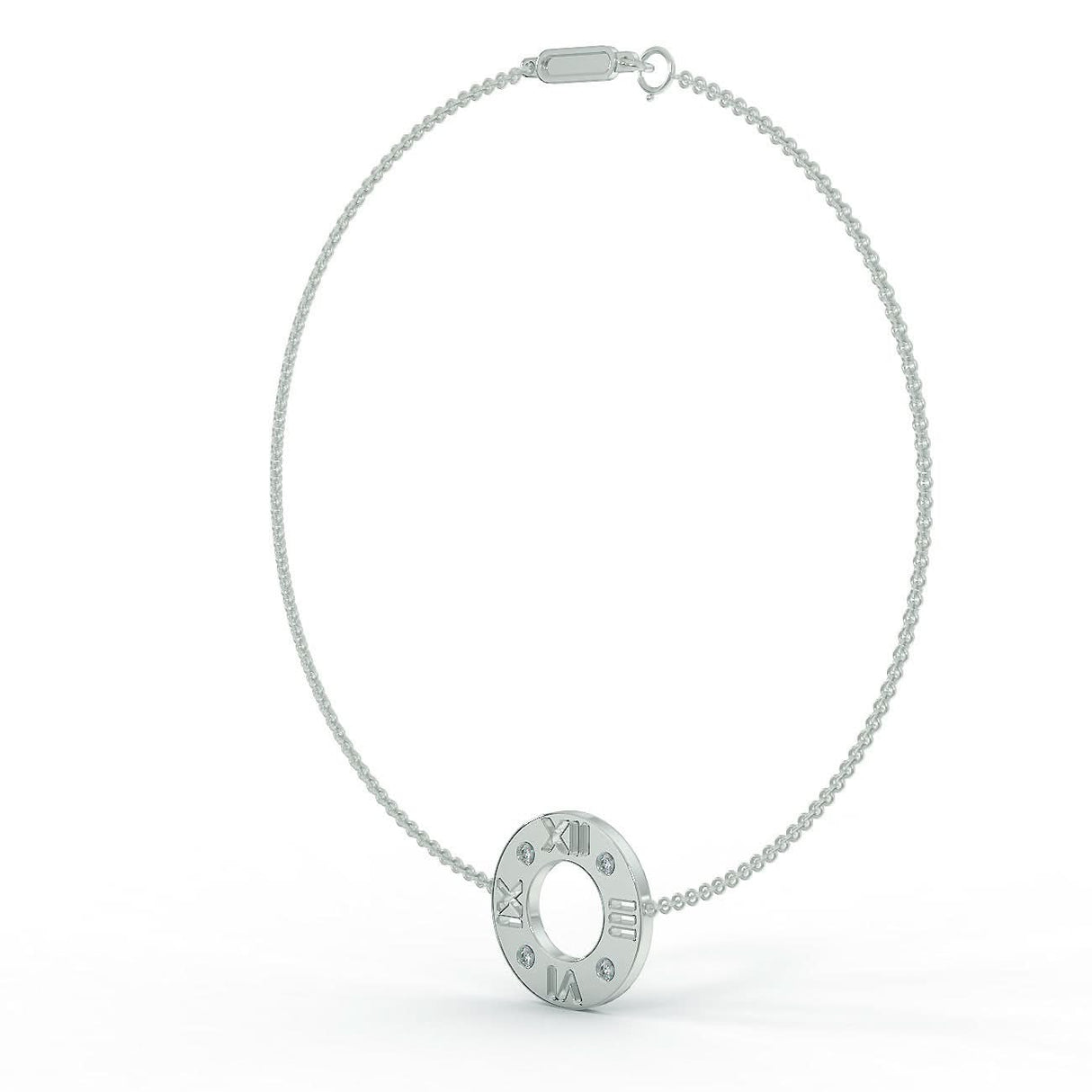 White gold bracelet with 0.12 ctw diamonds