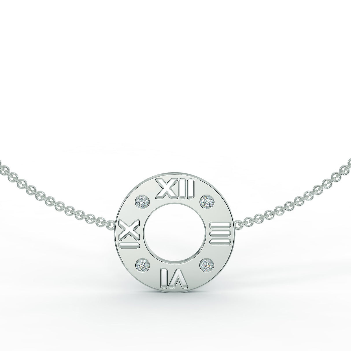 White gold bracelet with 0.12 ctw diamonds