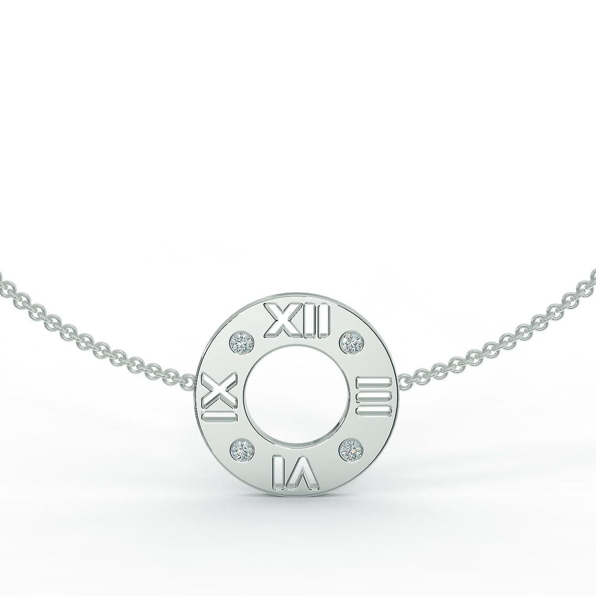 White gold bracelet with 0.12 ctw diamonds