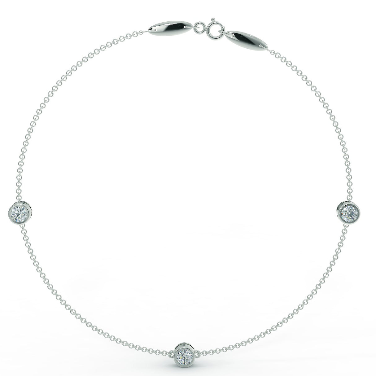 White gold bracelet with 0.90 ctw diamonds