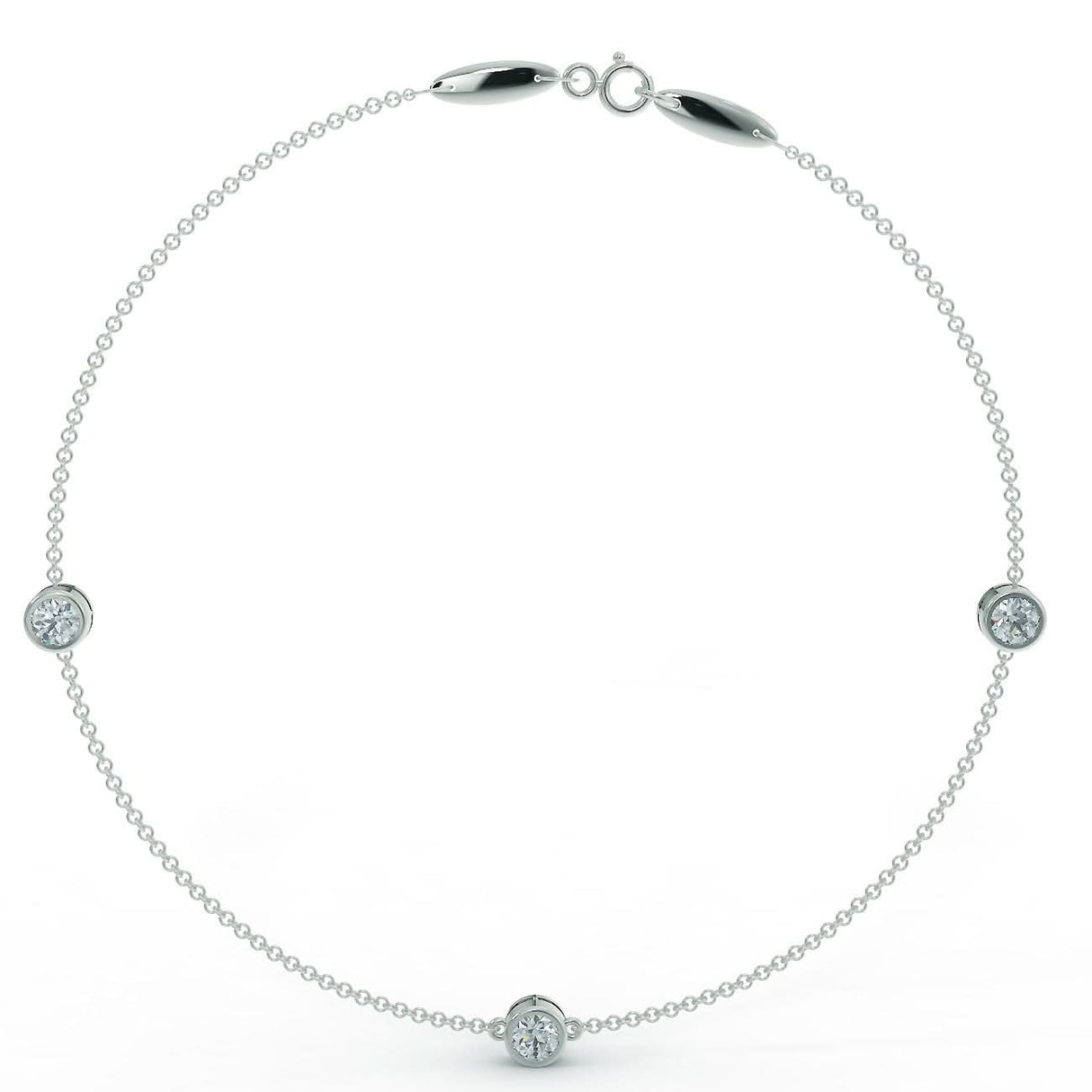 White gold bracelet with 0.90 ctw diamonds