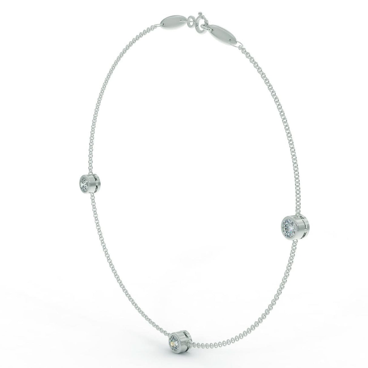 White gold bracelet with 0.90 ctw diamonds