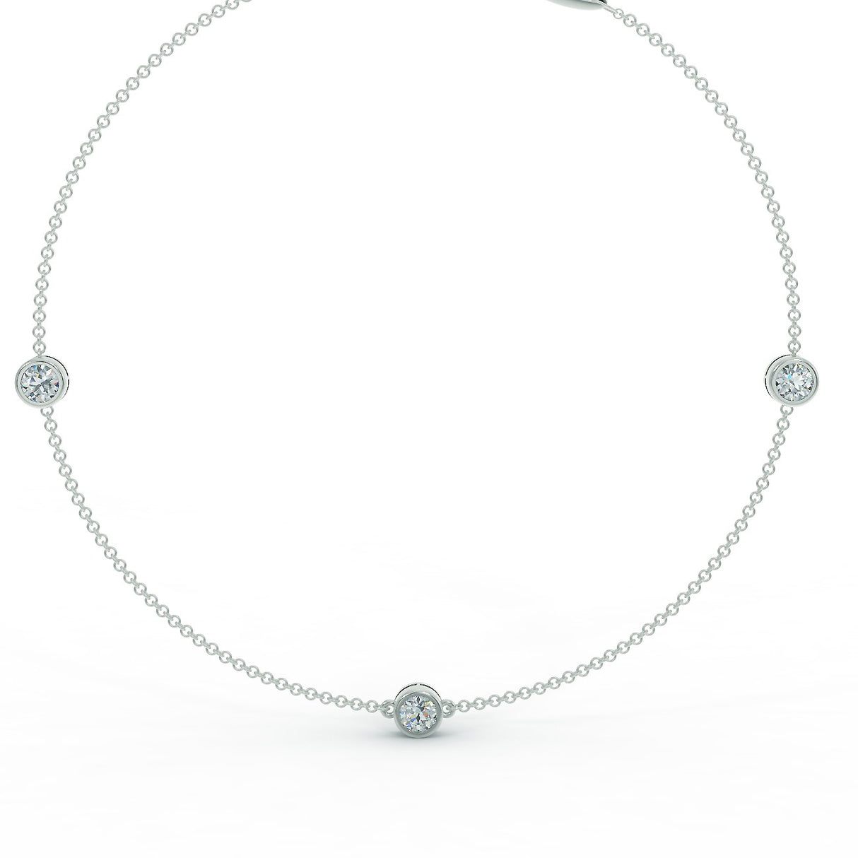 White gold bracelet with 0.90 ctw diamonds