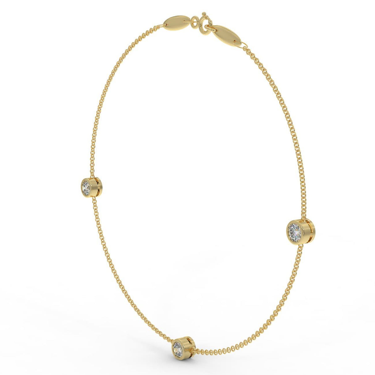 Gold bracelet with 0.90 ctw diamonds
