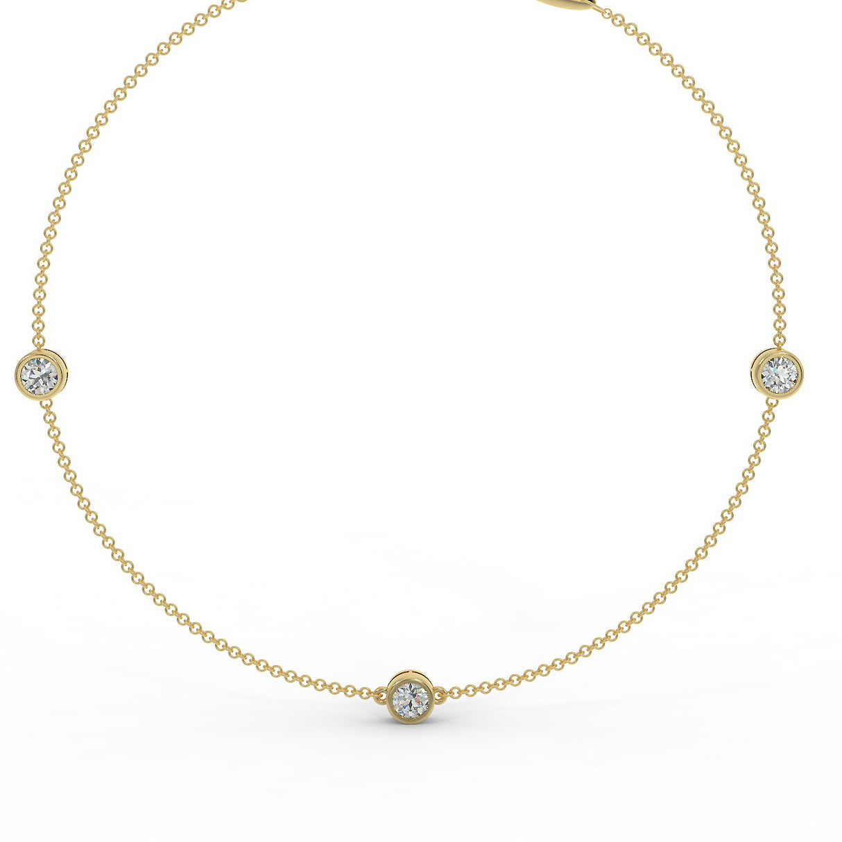 Gold bracelet with 0.90 ctw diamonds