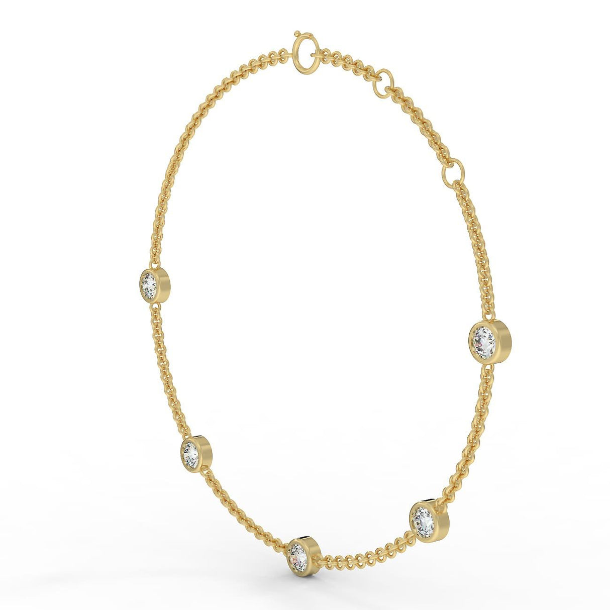 Gold bracelet with 0.75 ctw diamonds