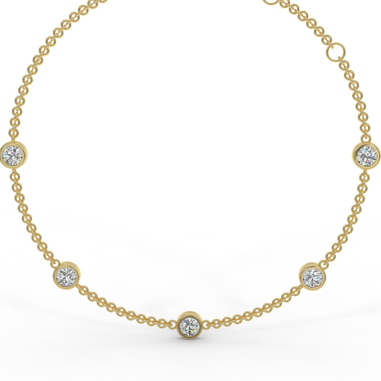 Gold bracelet with 0.75 ctw diamonds